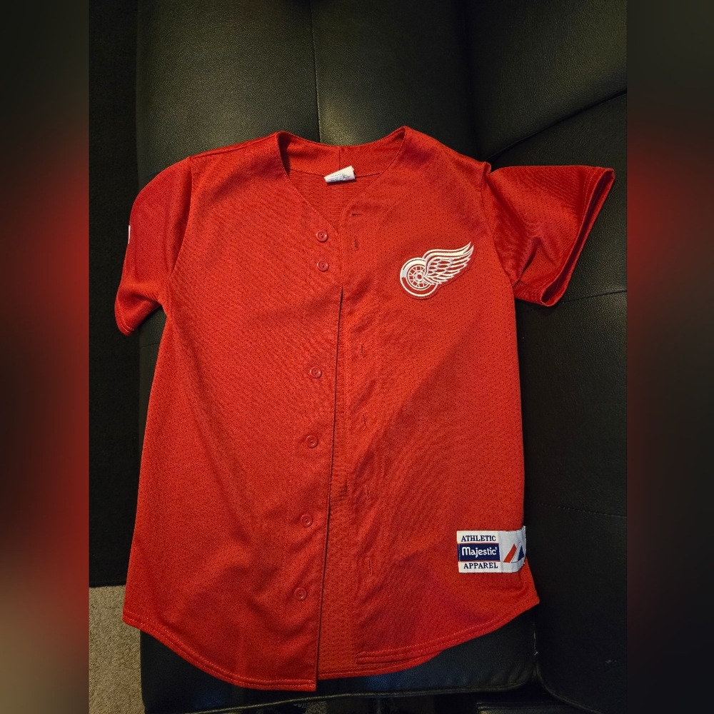 Detroit Red Wings Baseball Jersey